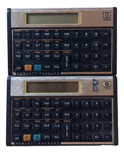 2 Calculadoras Hp 12c - Financeira Para Conserto/peças # (Usado)