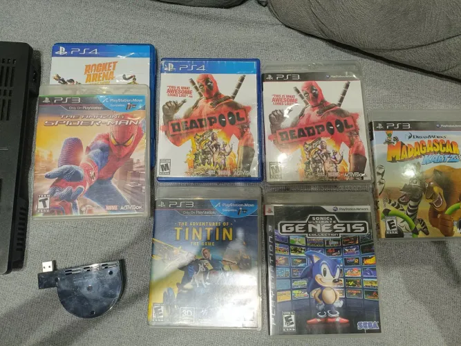 [RARIDADE] Lote Jogos PS3 e PS4 - Deadpool (Fora de Catálogo) Tintin e Outros