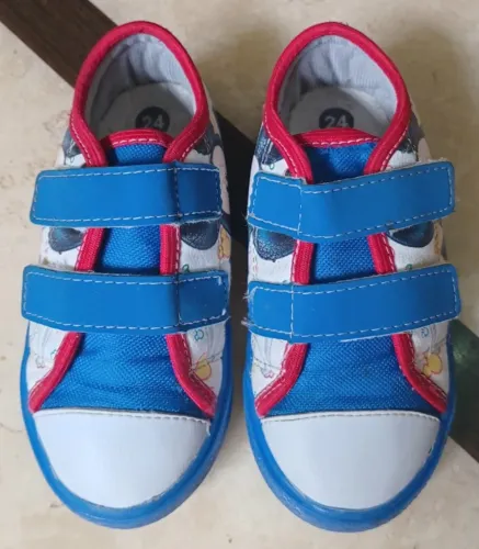 Tênis Tricae Mickey (azul/branco/vermelho) tam 24 Desapego Usado