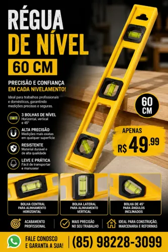 Régua de Nível 60 cm