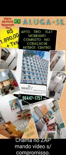Ap. Mobiliado no coração do Centro de Niterói. 