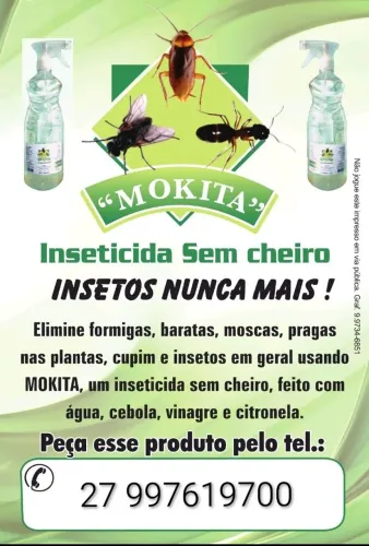 Elimina Insetos-Orgânico 100% Natural 