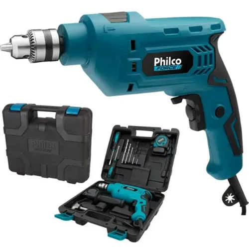 Maleta com Parafusadeira e Furadeira de Impacto Philco Force PPF03M