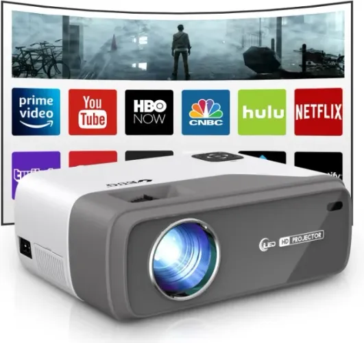 Projetor EUG-700Dab Wi-Fi e Bluetooth, Smart TV nativo 1080p compatível com 4K