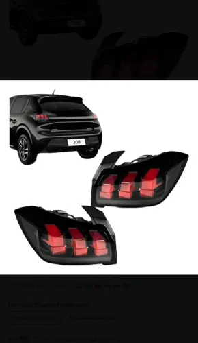 Lanternas traseira Peugeot 208 2024 