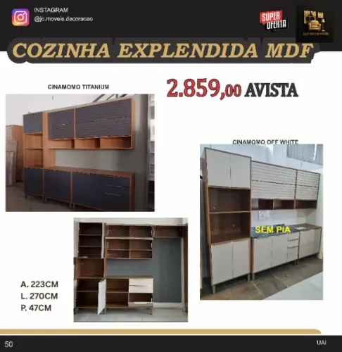 COZINHA COMPLETA EXPLENDIDA MDF
