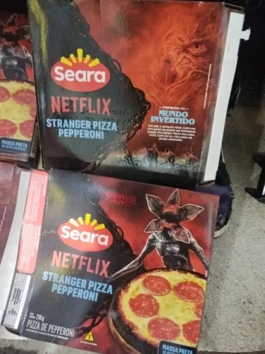 Caixas da Pizza Preta STRANGER THINGS.
