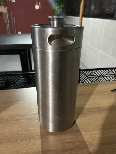 Mini keg growler inox