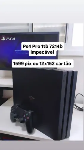 Ps4 Pro 1tb impecável