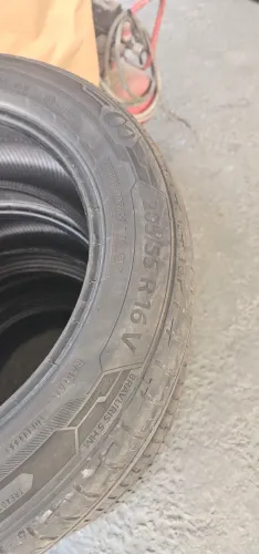 Vendo 4 pneus barum 205 55 16 usado sem defeito ou vulcanização. 0