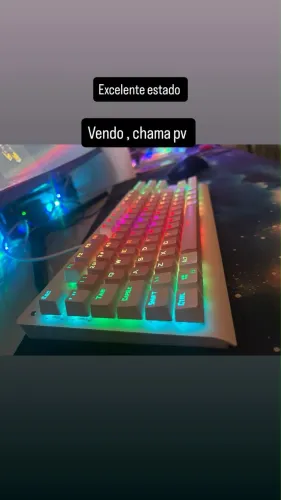 Teclado mecânico gamer 1 mês de uso