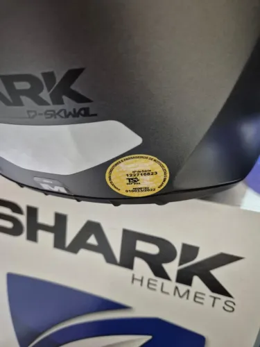 Capacete Shark D-skwal 2 Cinza Impecável tamanho 58 M 