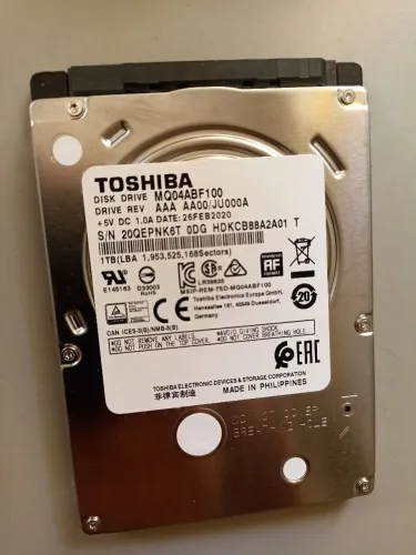 Hd Toshiba mqo4abf100-1 tb,2,5" sata- 5400 rpm