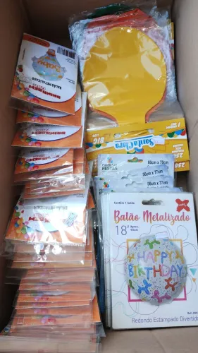 Balões diversos metalizados número 18