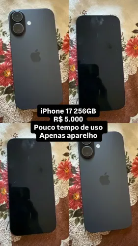 iPhone 17 - Preto - 256GB -