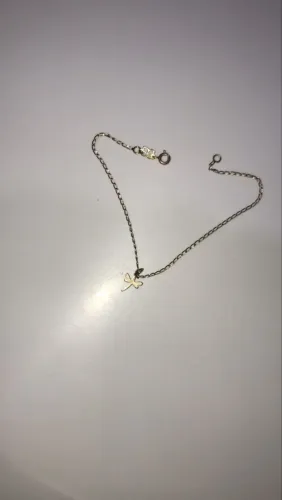 Tornozeleira Rommanel Banhado A Ouro 18k Pingente Libelula