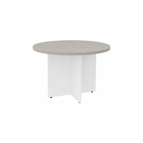 Mesa Redonda Para Reunião Fresno Branco Moderna Funcional E Elegante 71115