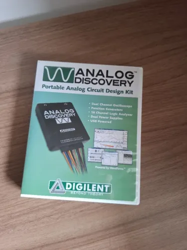Digilent Analog Discovery Rev. C com estojo e cabos