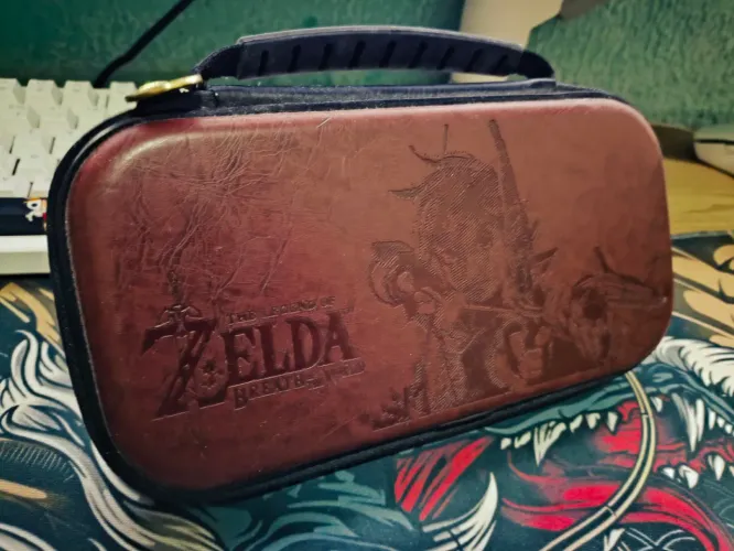 Case Zelda Nintendo switch lite em couro