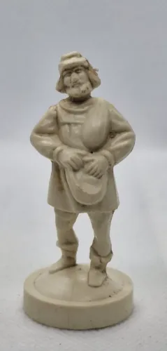 Peça de Xadrez Gulliver/Casa Blanca Peão Branco Rei Arthur 6 cm
