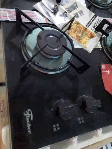 Fogão Cooktop Fischer com acendedor automático.