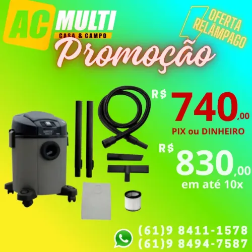 Aspirador de Pó e Água Lavor 22L Kronos Duplo 1600W220V