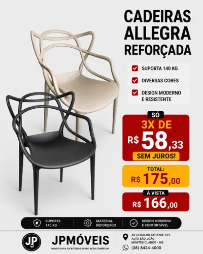 Cadeira Allegra Reforçada