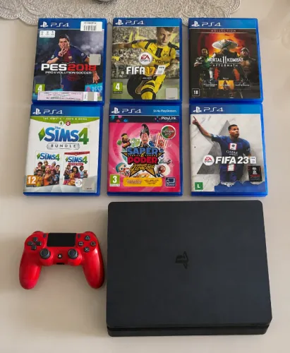 Playstation 4 Slim +10 jogos