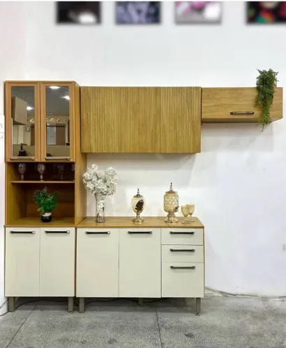 Armário de Cozinha 2,66m de Largura (Produto Novo)