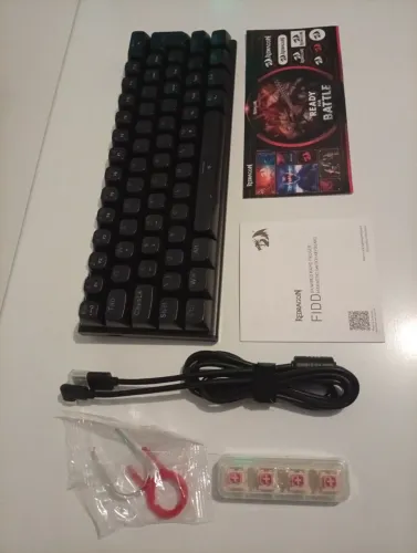 Teclado Gamer Magnético Redragon FIDD RGB 8K Hz | Hall Effect | Novo