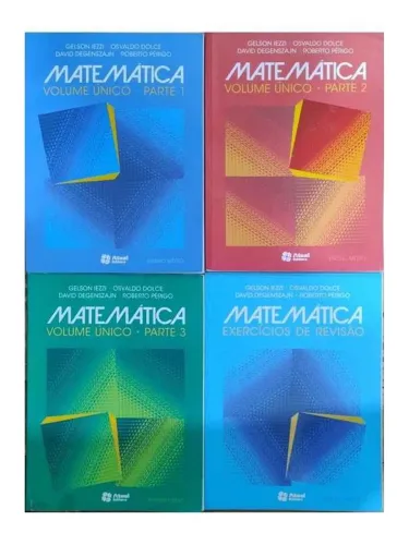 Livros - Coleção Matemática - Ensino Médio (3 Volumes + Caderno de Exercícios)
