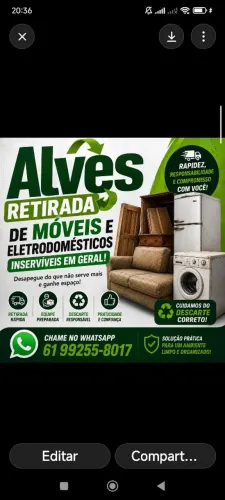 Retiramos Móveis, Eletrodomésticos e Entulhos
