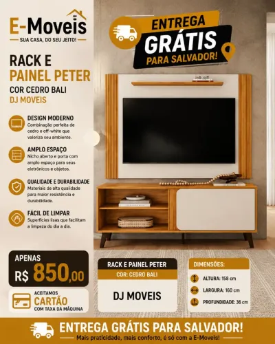 Rack e painel