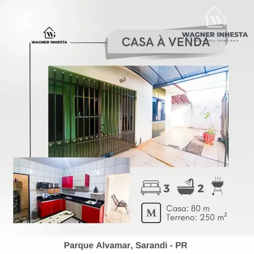 Baixou pra R$330 mil. Aceita troca por chácara na região de Maringá. Casa com 01 Suíte + 0