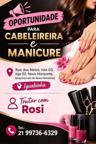 Cabeleireira e manicure