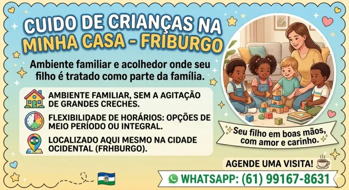 Cuido de crianças na minha casa 