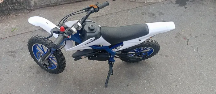 Mini moto cross gasolina 49cc freio a disco 