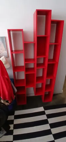Estante Organizadora Tok&Stok Vermelha 1,80 x 87