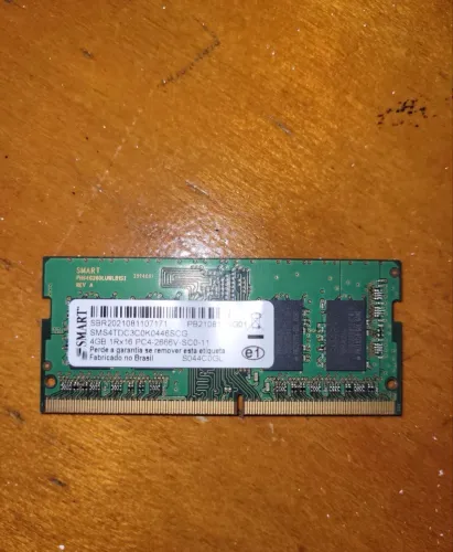Memória RAM 4G DDR4 - Marca:Smart