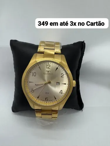 Relógio Dourado Masculino