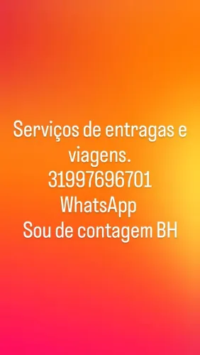 Serviços de entregas e viagens.