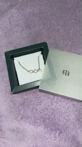 Pulseira Prata e Arte (Infinito + Coração)