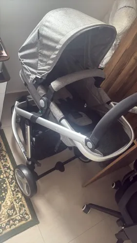 Carrinho de Bebê - Safety 1st, Travel System Mobi NV Trio, Grey Denim Silver