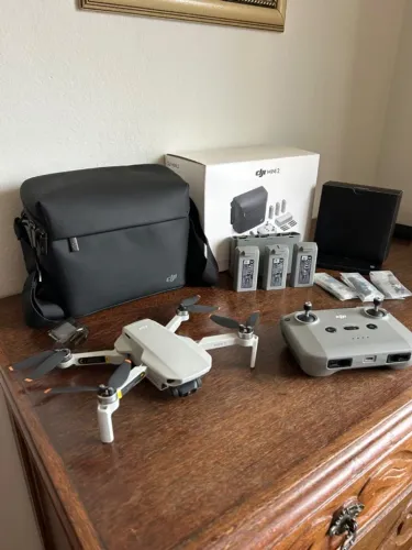 DJI mine 2, 4k, gimbal de 3 eixos, voa ate 10km de distância,