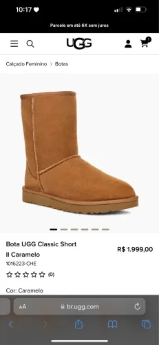 bota ugg feminina