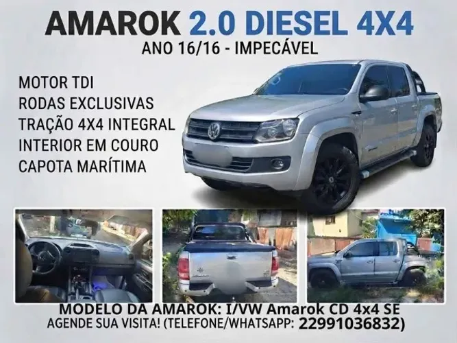 Volkswagen Amarok SE CD 2.0 16V TDI 4X4 Diesel 2016