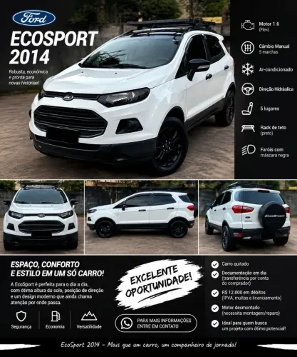 Ford Ecosport Freestyle 1.6 16V Flex 5P 2014