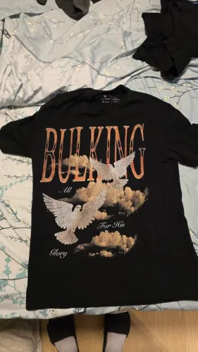camiseta bulking preta pombos m oversize 