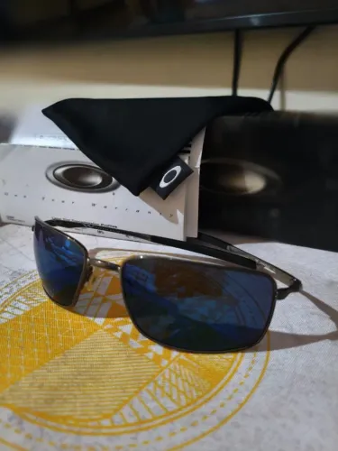 Óculos Oakley Original Square Wire Cement lentes Ice Iridium + Microbag - Excelente Estado