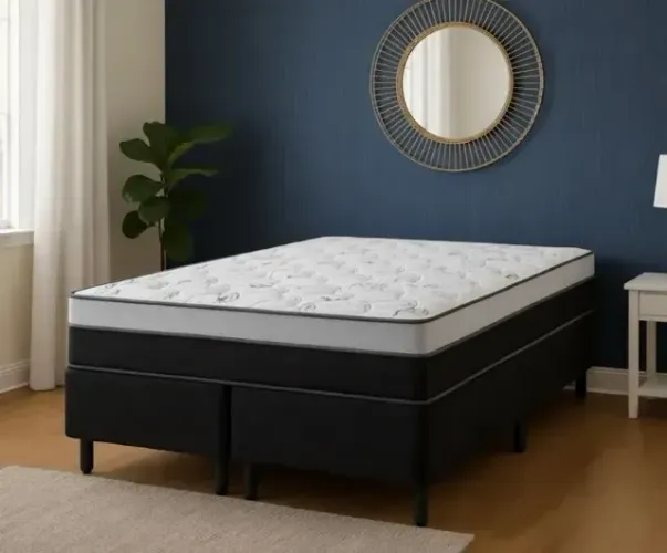 Conjunto Base com Colchão Queen Molas Ensacadas Prime Light